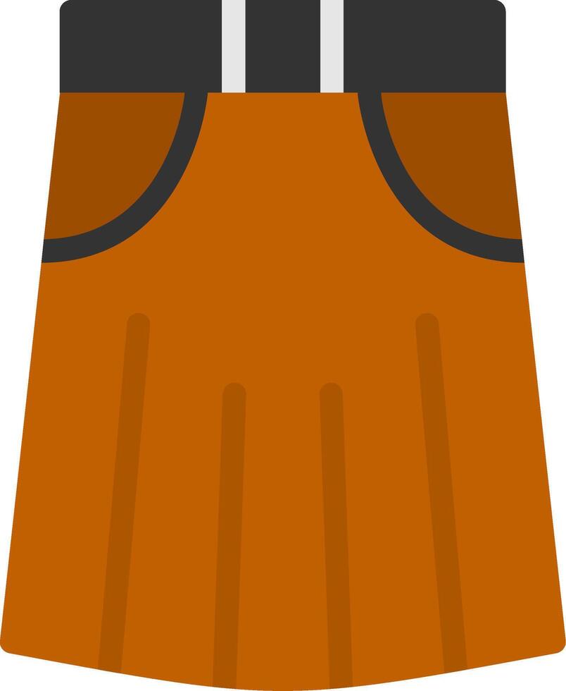 Skirt Flat Icon vector
