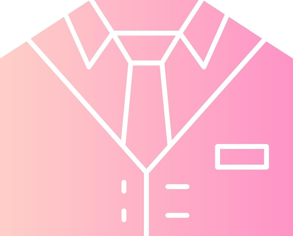 Suit Solid Multi Gradient Icon vector