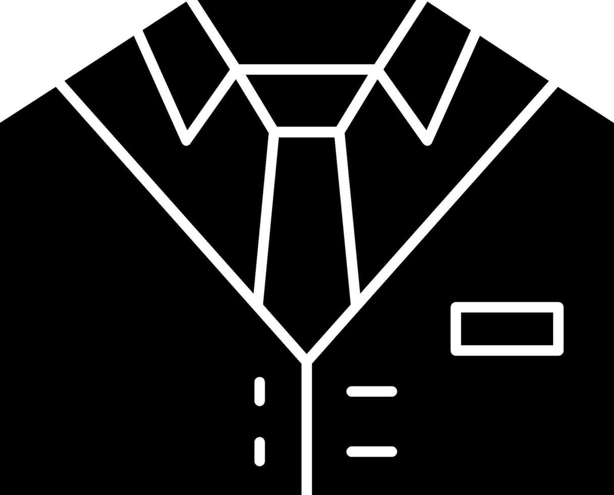 Suit Glyph Icon vector