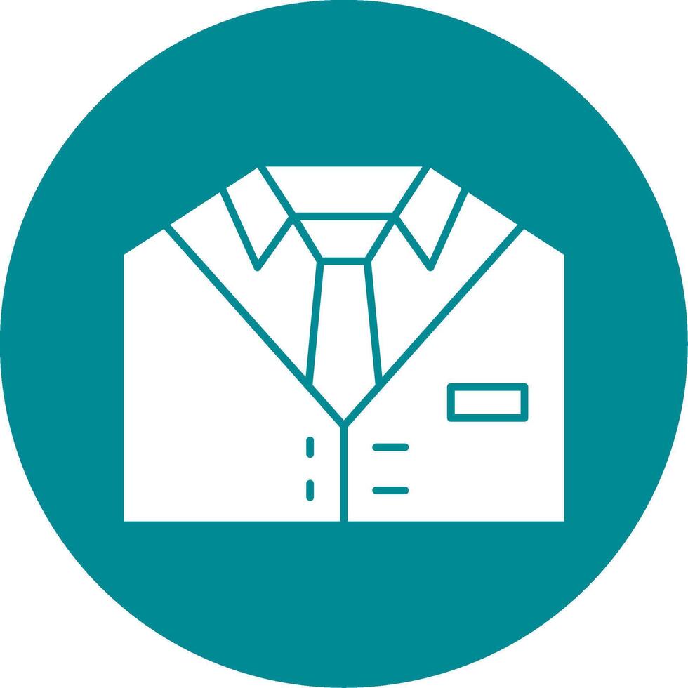 Suit Glyph Circle Icon vector