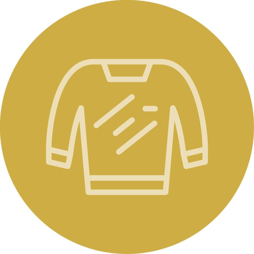 Sweater Line Multi color Icon vector