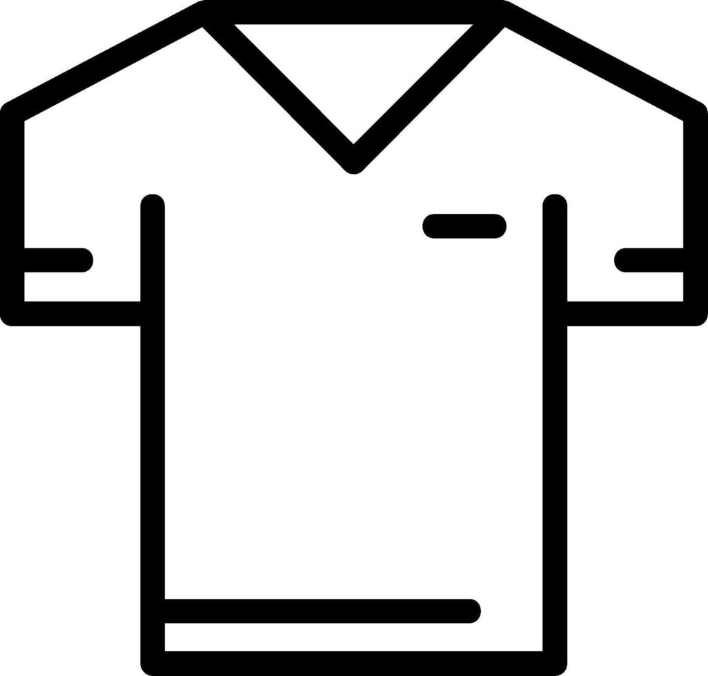 T-shirt Line Icon vector