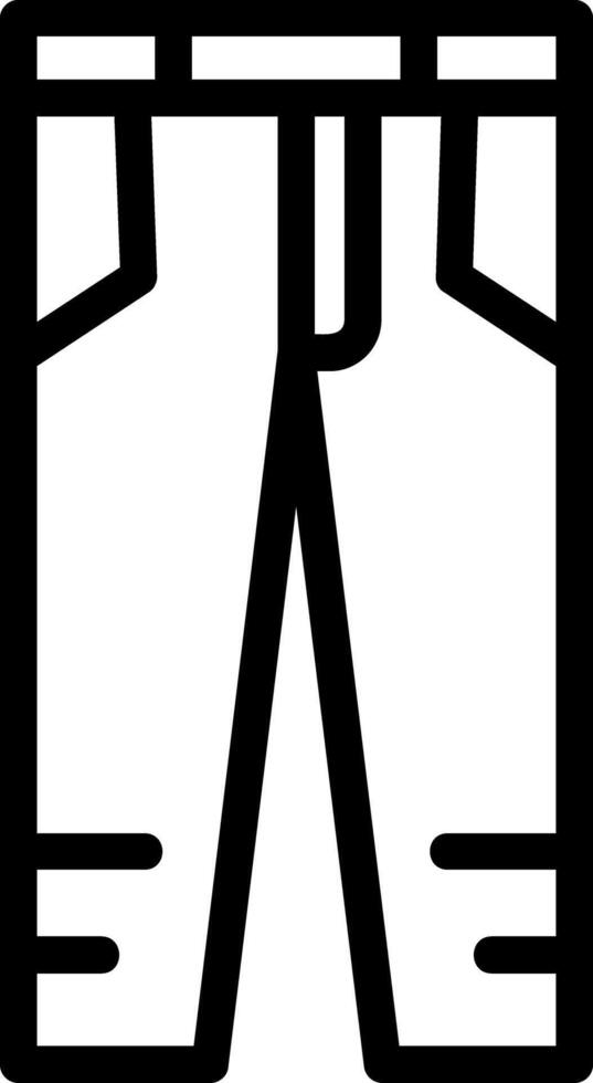 Jeans Line Icon vector