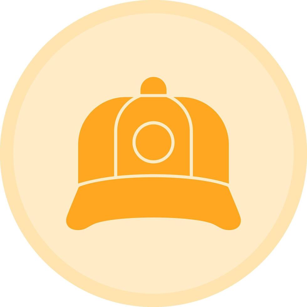 Cap Multicolor Circle Icon vector