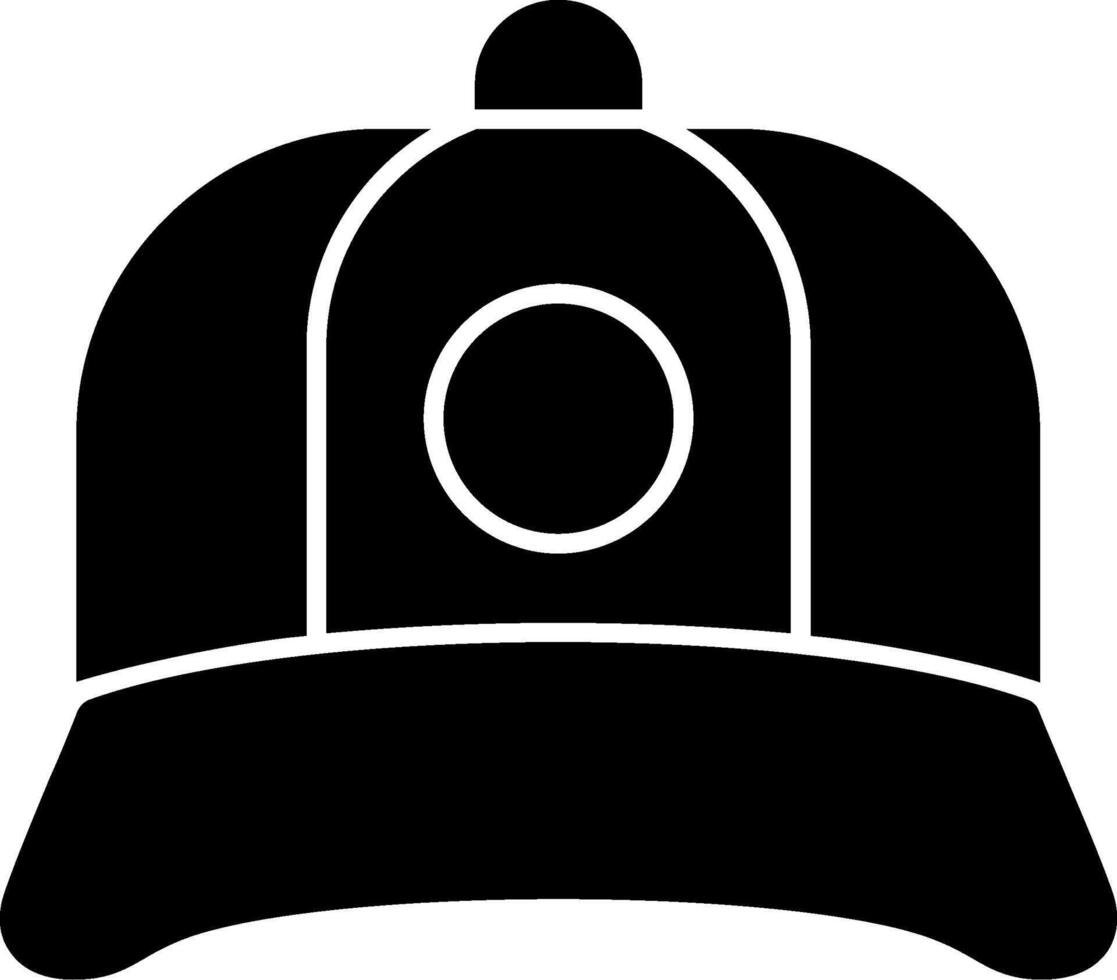 Cap Glyph Icon vector