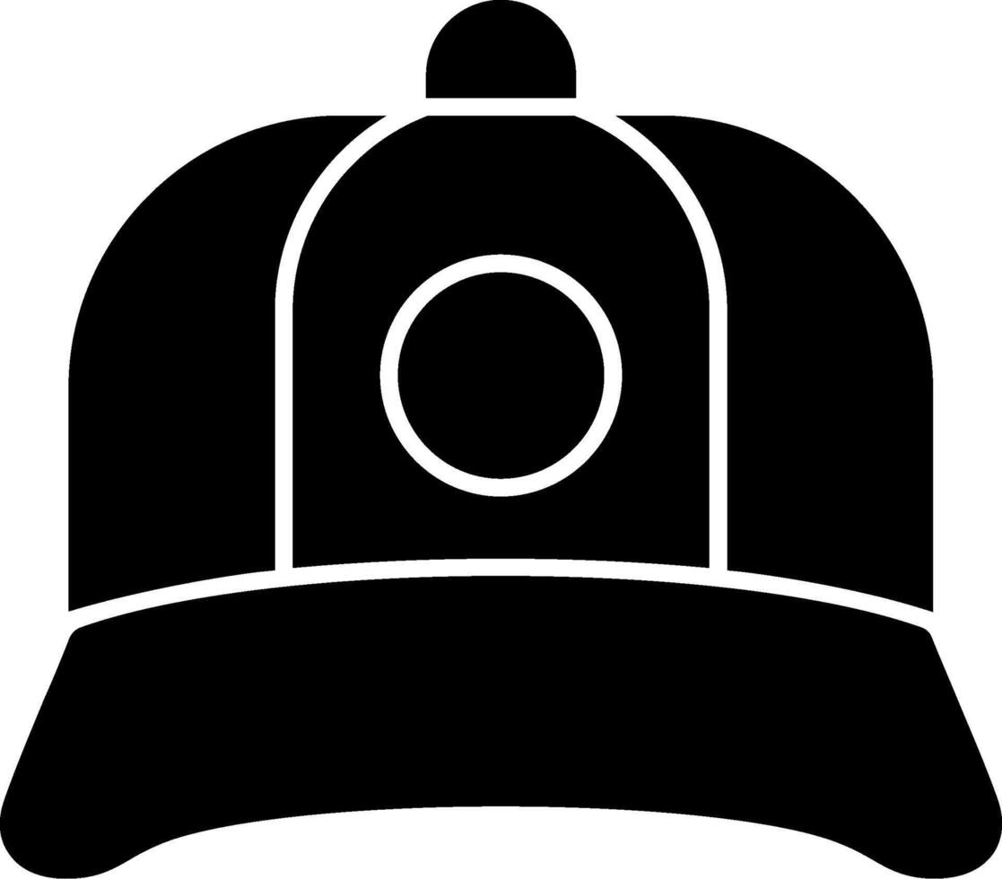 Cap Glyph Icon vector