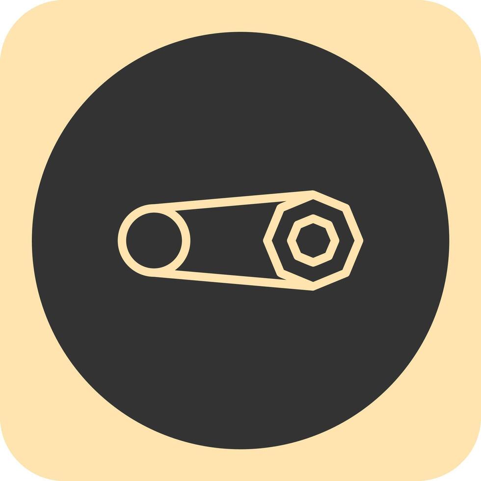 Brooch Linear Round Icon vector