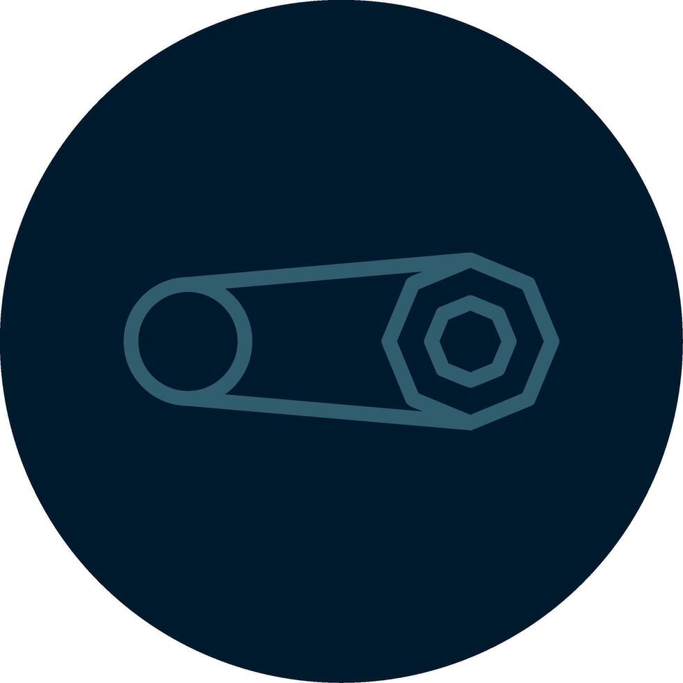 Brooch Line Multi color Icon vector