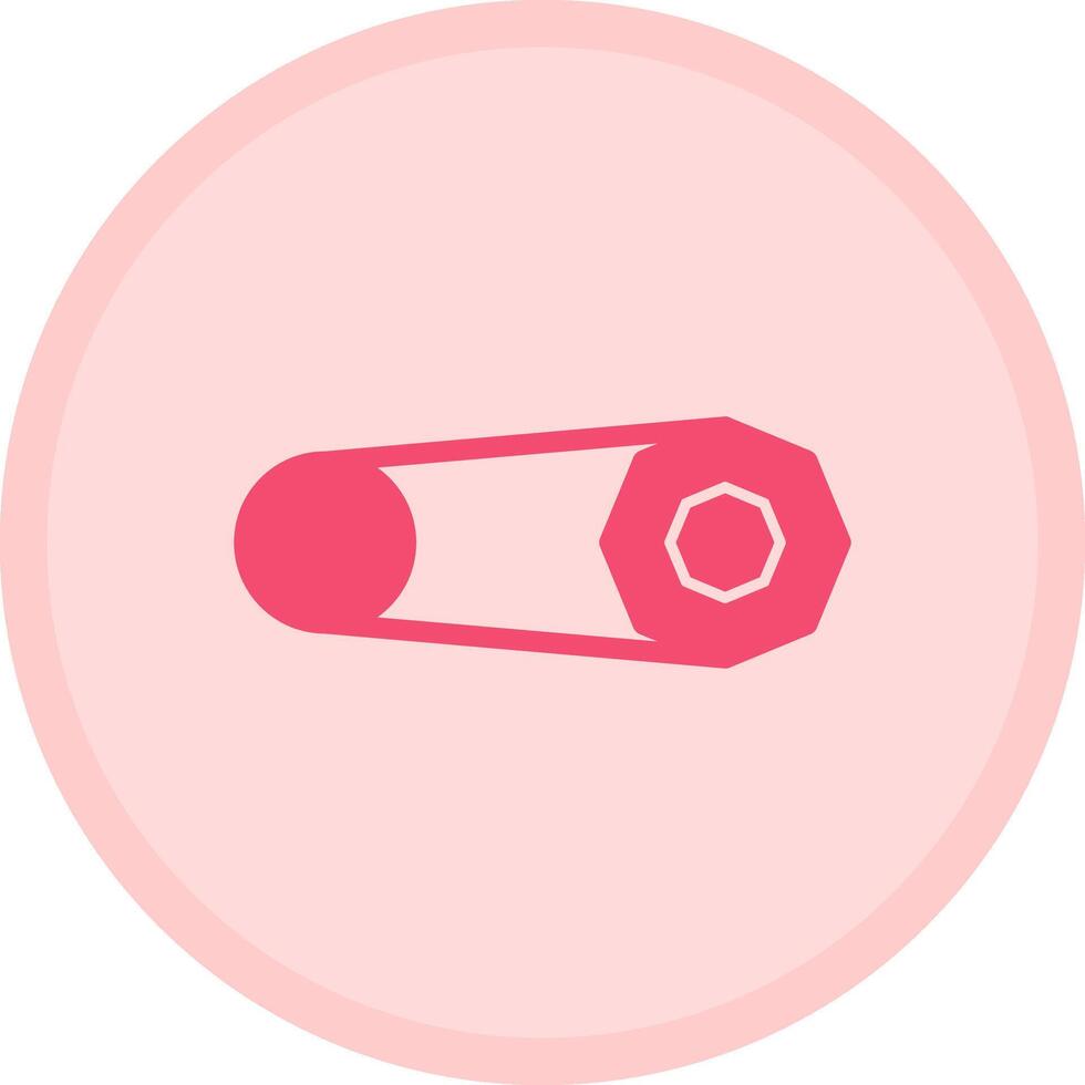 Brooch Multicolor Circle Icon vector