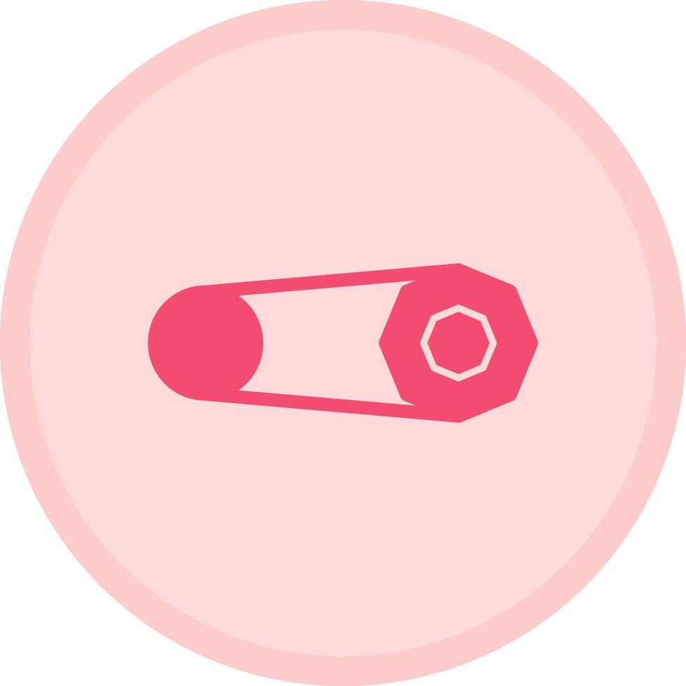 Brooch Multicolor Circle Icon vector