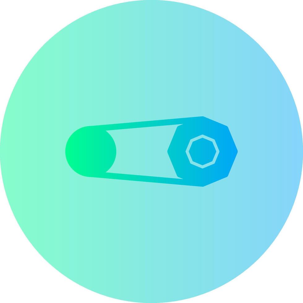 Brooch Gradient Circle Icon vector