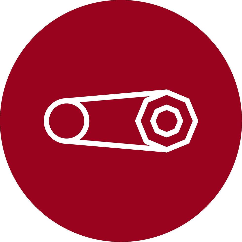 Brooch Outline Circle Icon vector