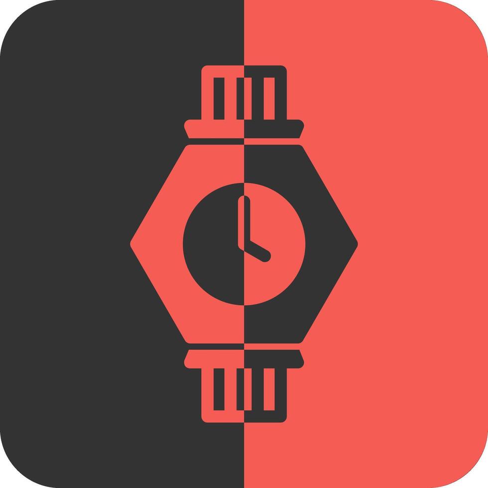 reloj de pulsera rojo inverso icono 39503937 Vector en Vecteezy