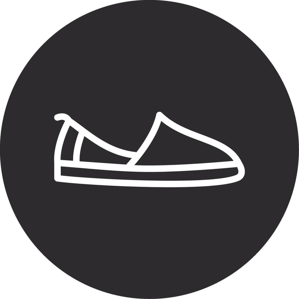Espadrille Inverted Icon vector