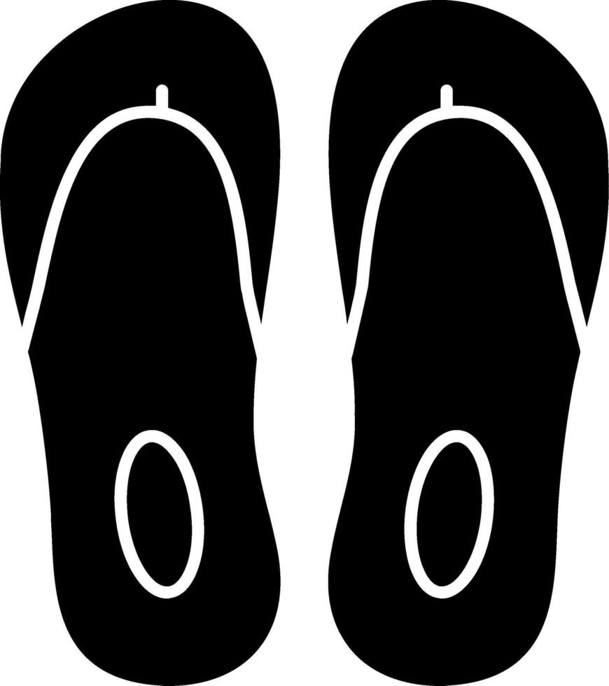Flip Flop Glyph Icon vector