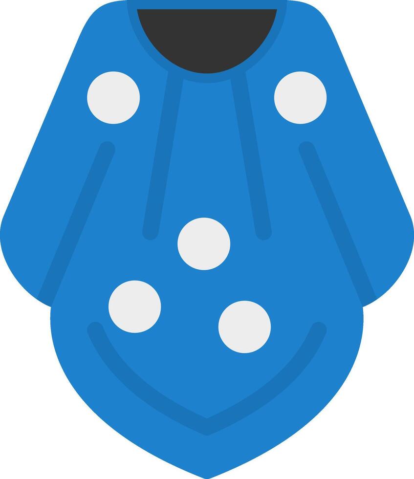 Poncho Flat Icon vector