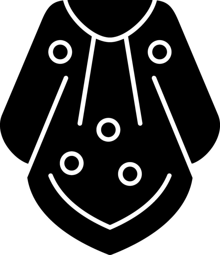 Poncho Glyph Icon vector