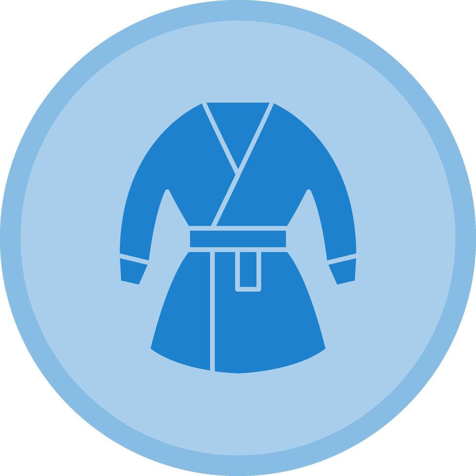 Kimono Multicolor Circle Icon vector