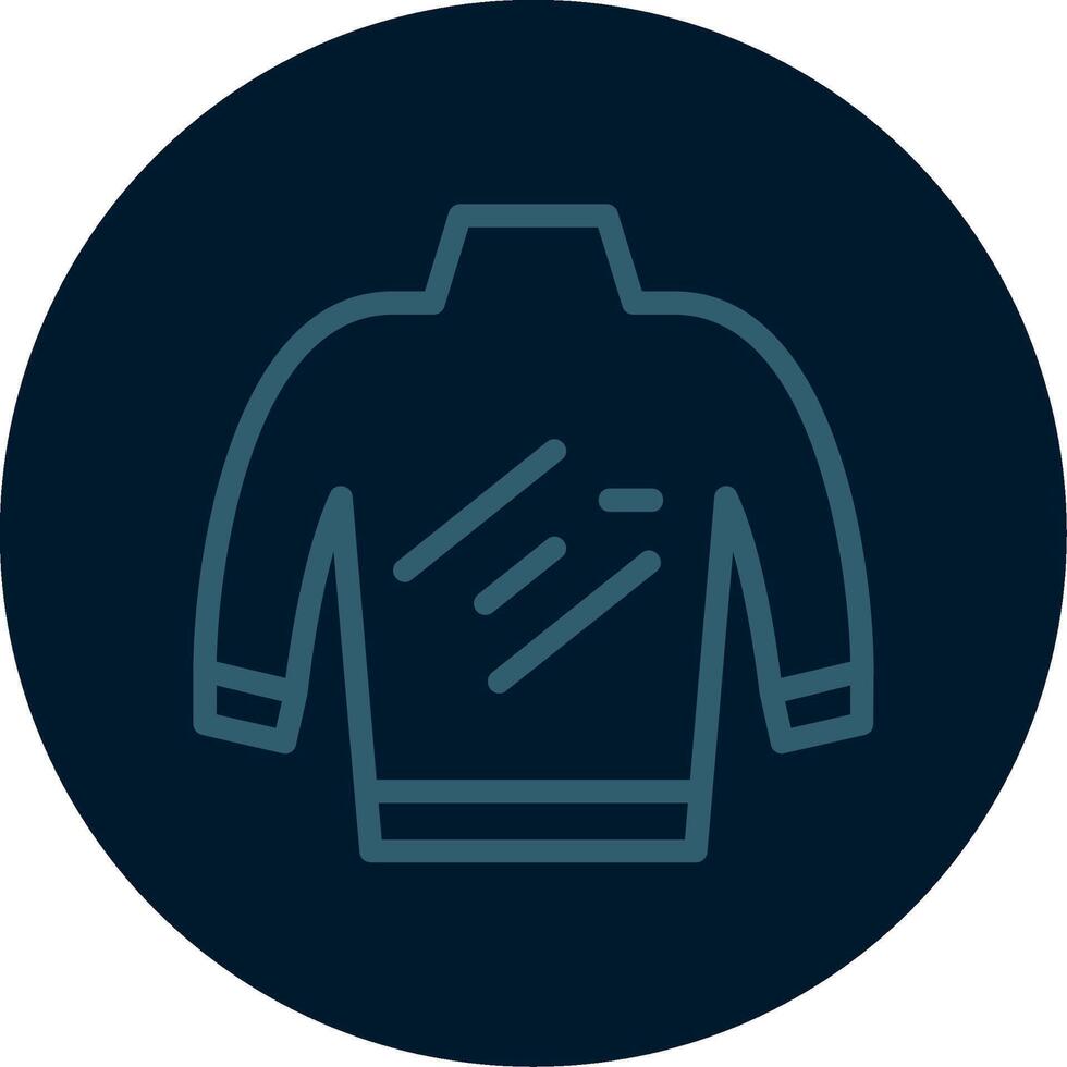 Turtleneck Line Multi color Icon vector