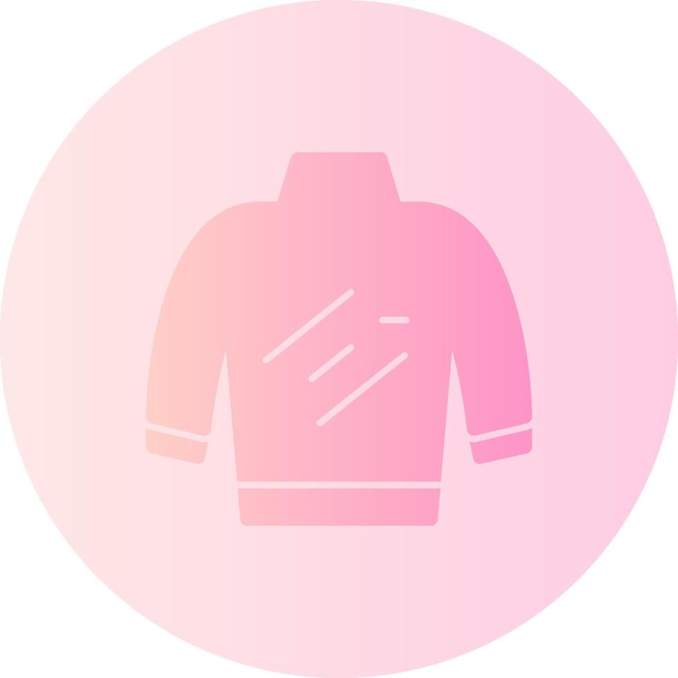 Turtleneck Gradient Circle Icon vector