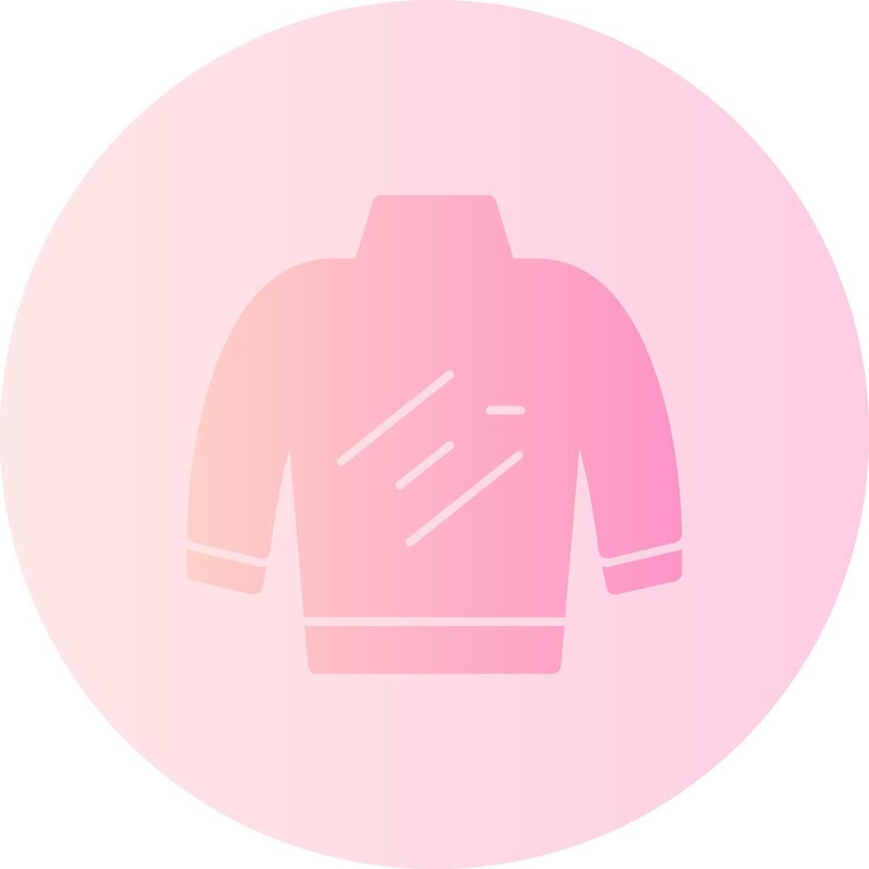 Turtleneck Gradient Circle Icon vector