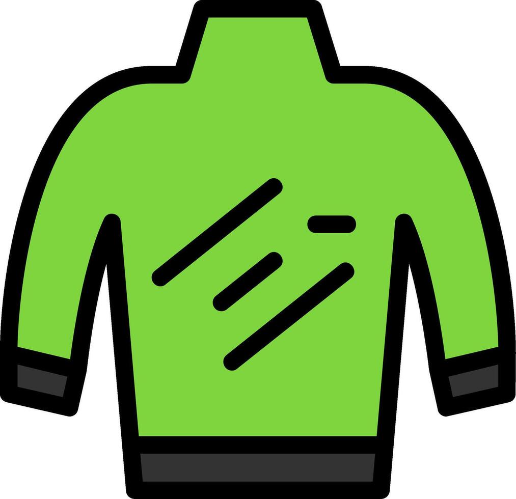 Turtleneck Line Filled Icon vector