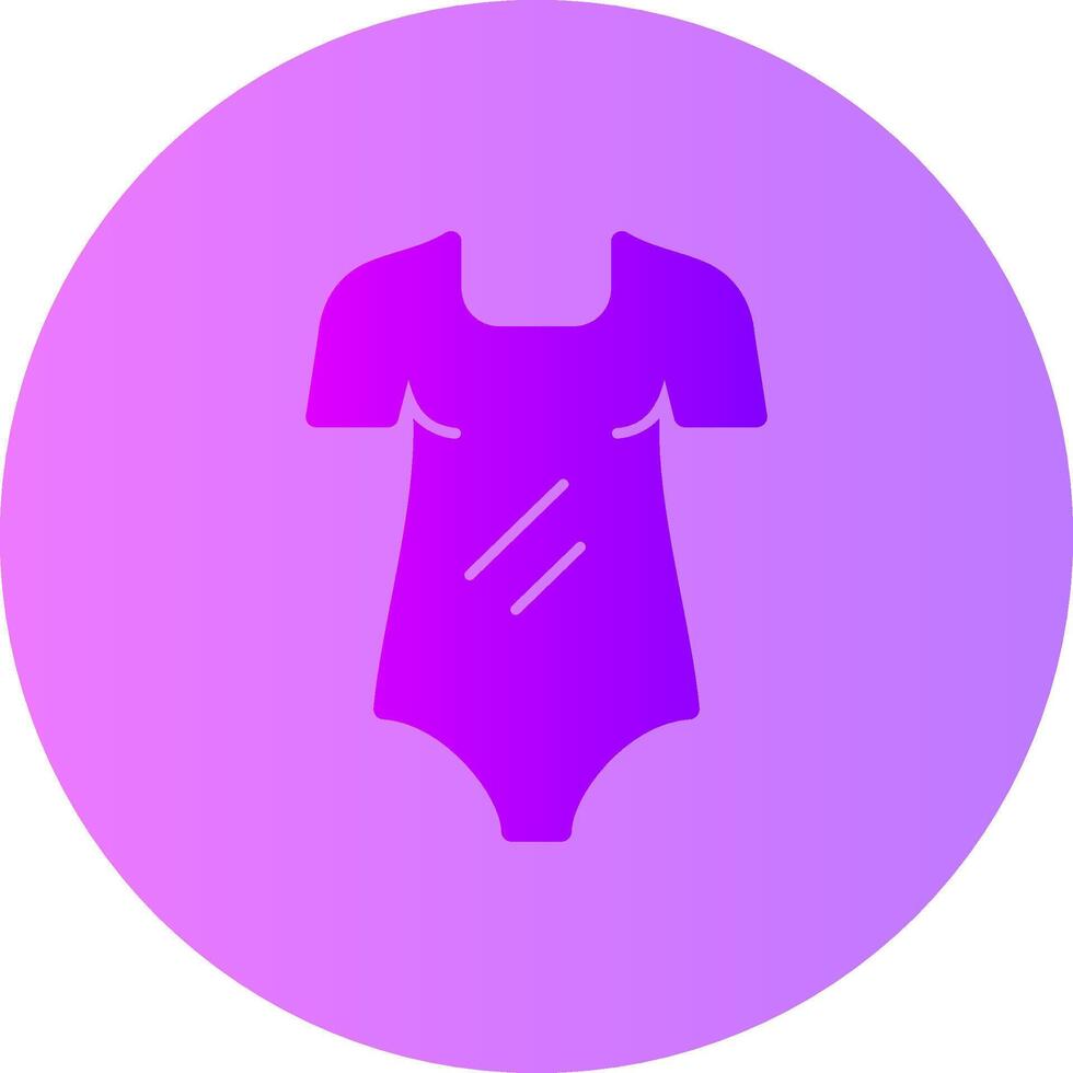 Bodysuit Gradient Circle Icon vector