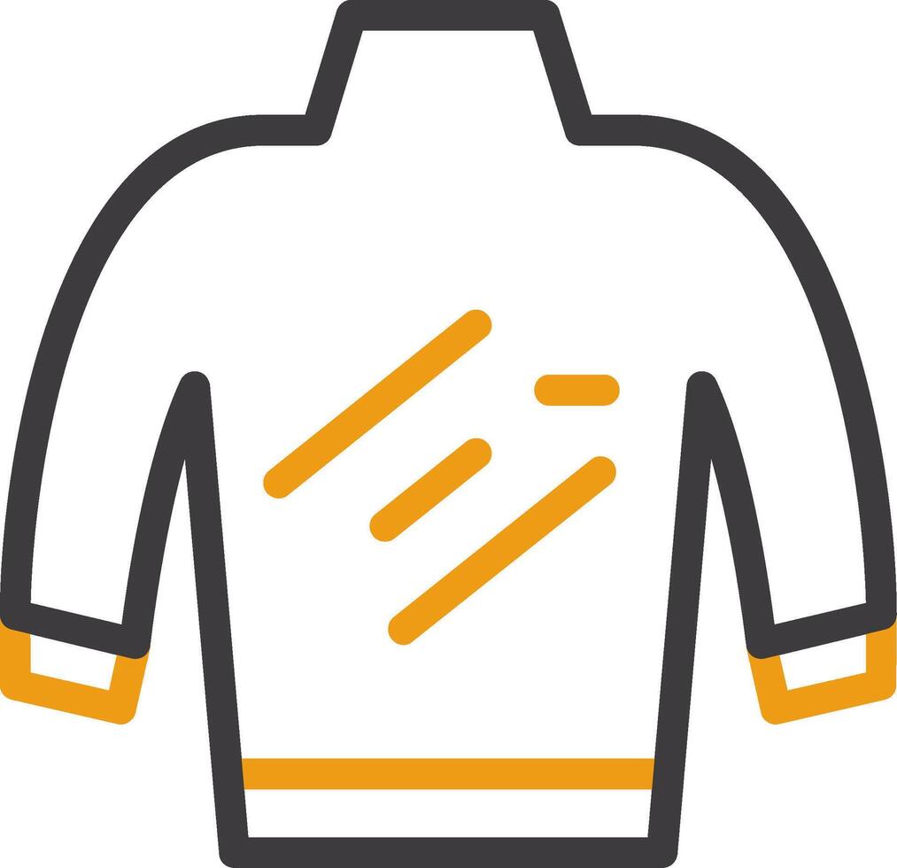 Turtleneck Line Circle Icon vector