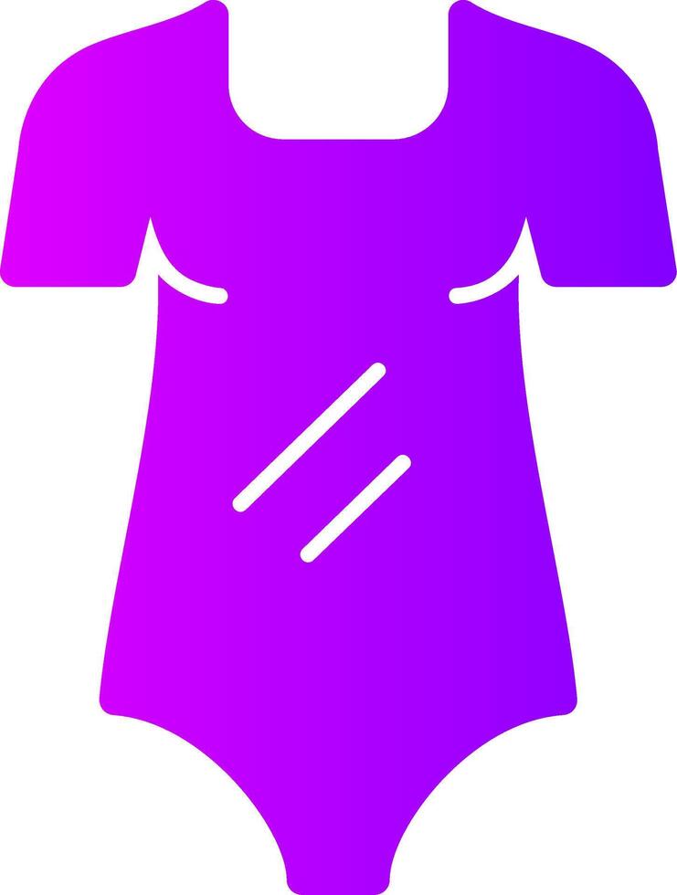 traje sólido multi degradado icono vector