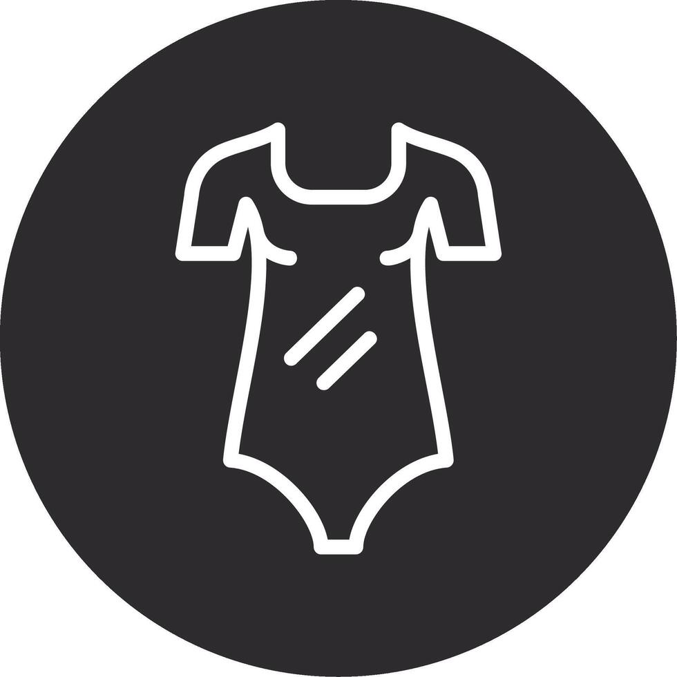 Bodysuit Inverted Icon vector