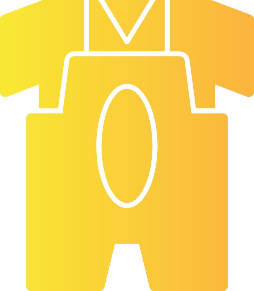 Romper Solid Multi Gradient Icon vector