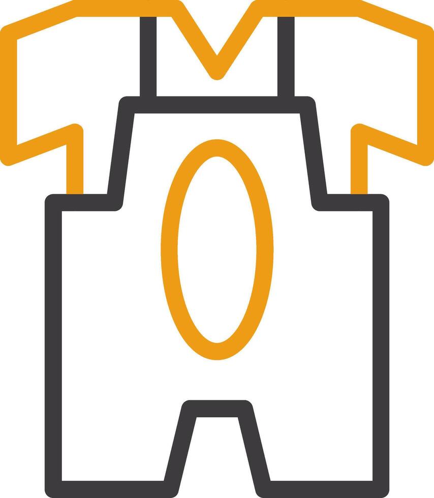 Romper Line Circle Icon vector