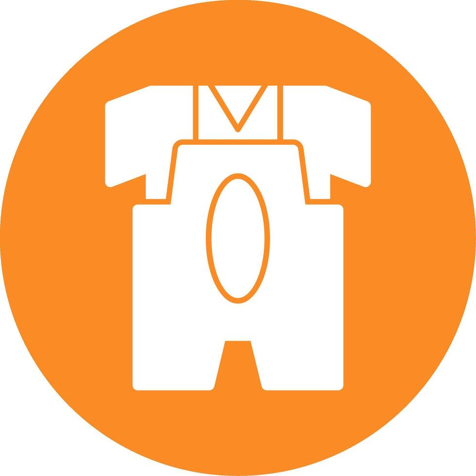 Romper Glyph Circle Icon vector