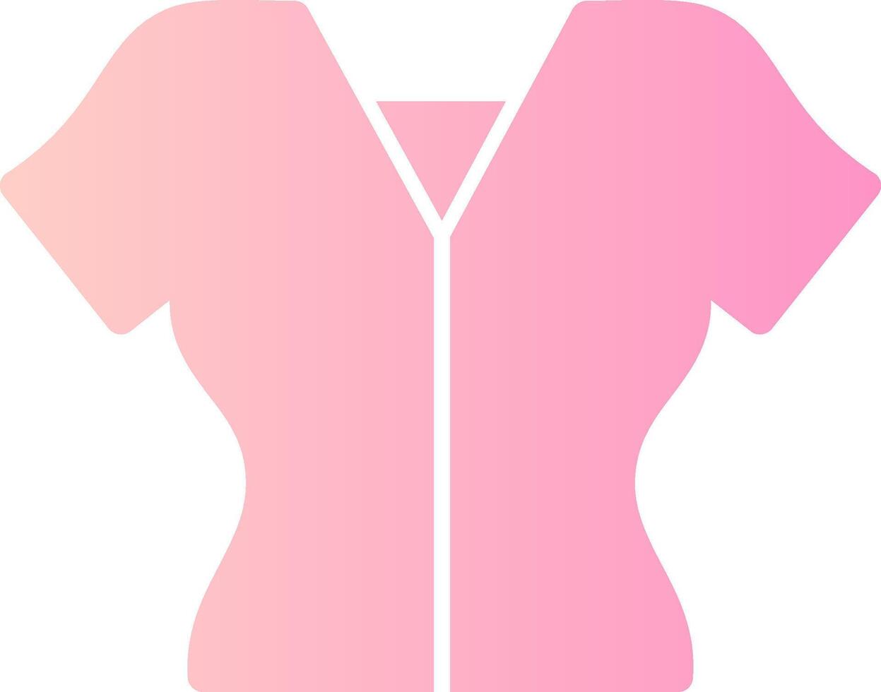 Blouse Solid Multi Gradient Icon vector