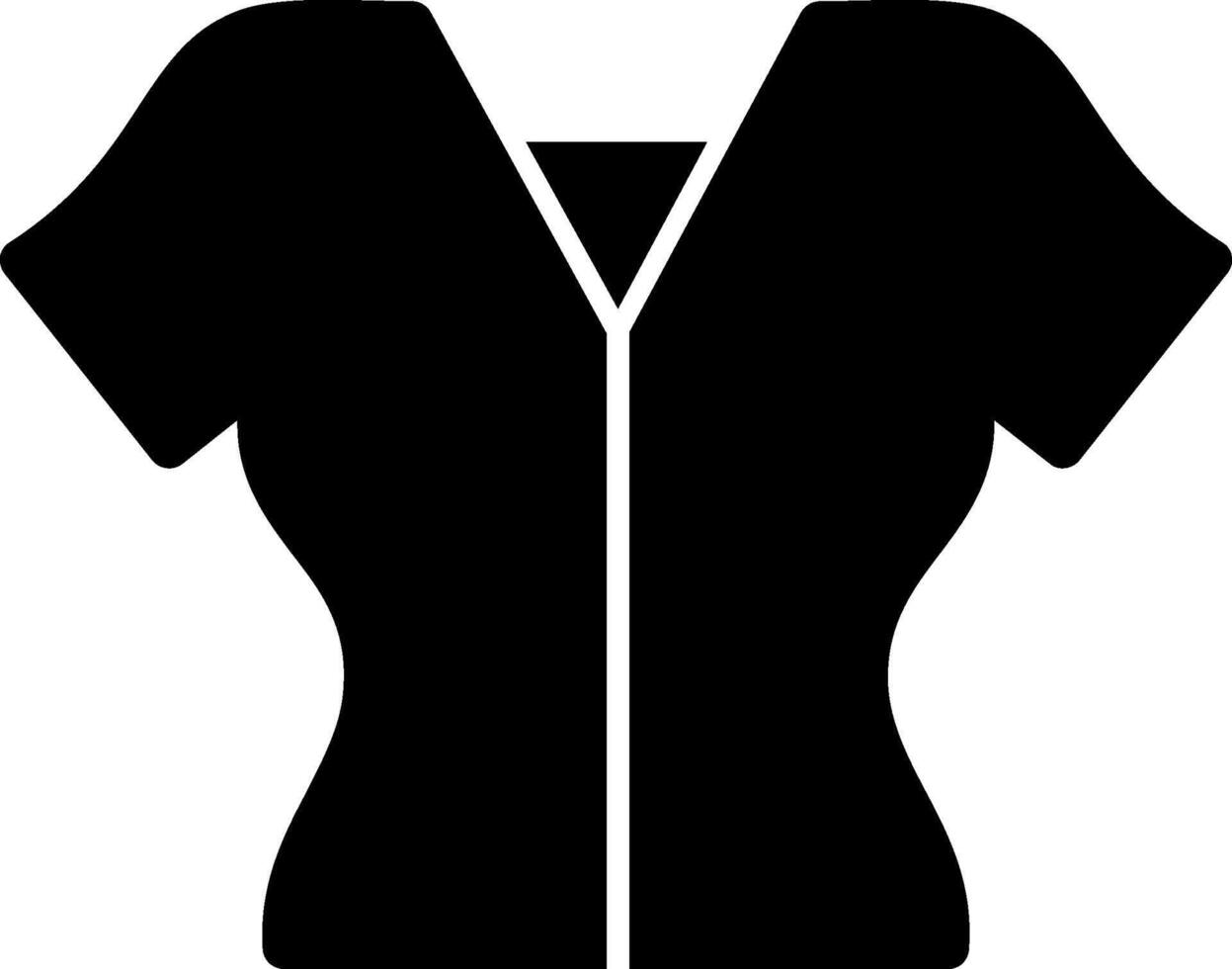 Blouse Glyph Icon vector