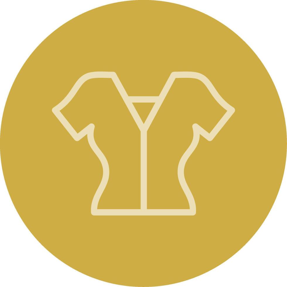 Blouse Line Multi color Icon vector