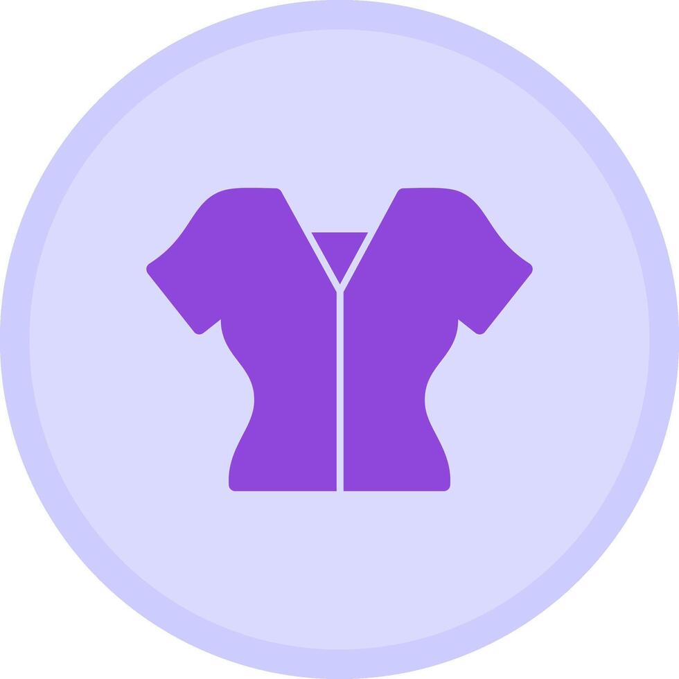 Blouse Multicolor Circle Icon vector