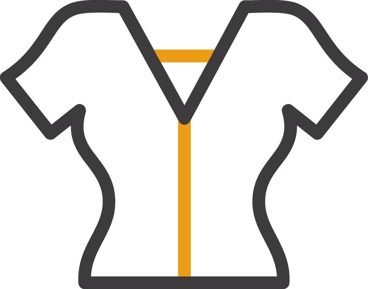 Blouse Line Circle Icon vector