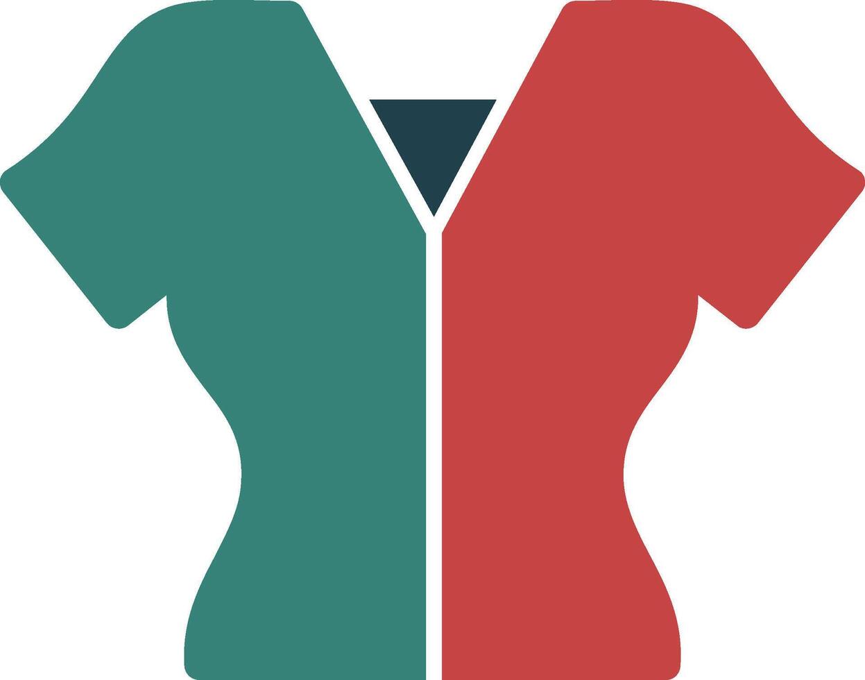 Blouse Glyph Two Color Icon vector