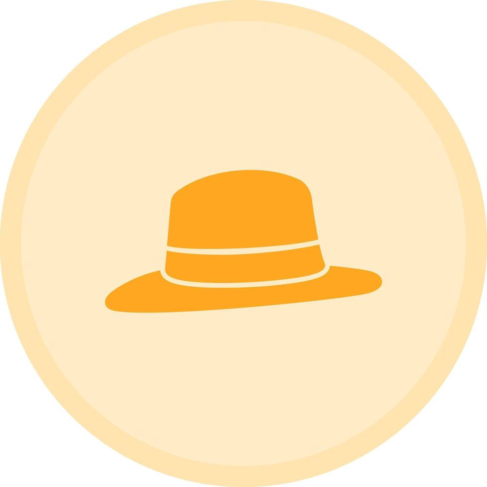 Fedora Multicolor Circle Icon vector