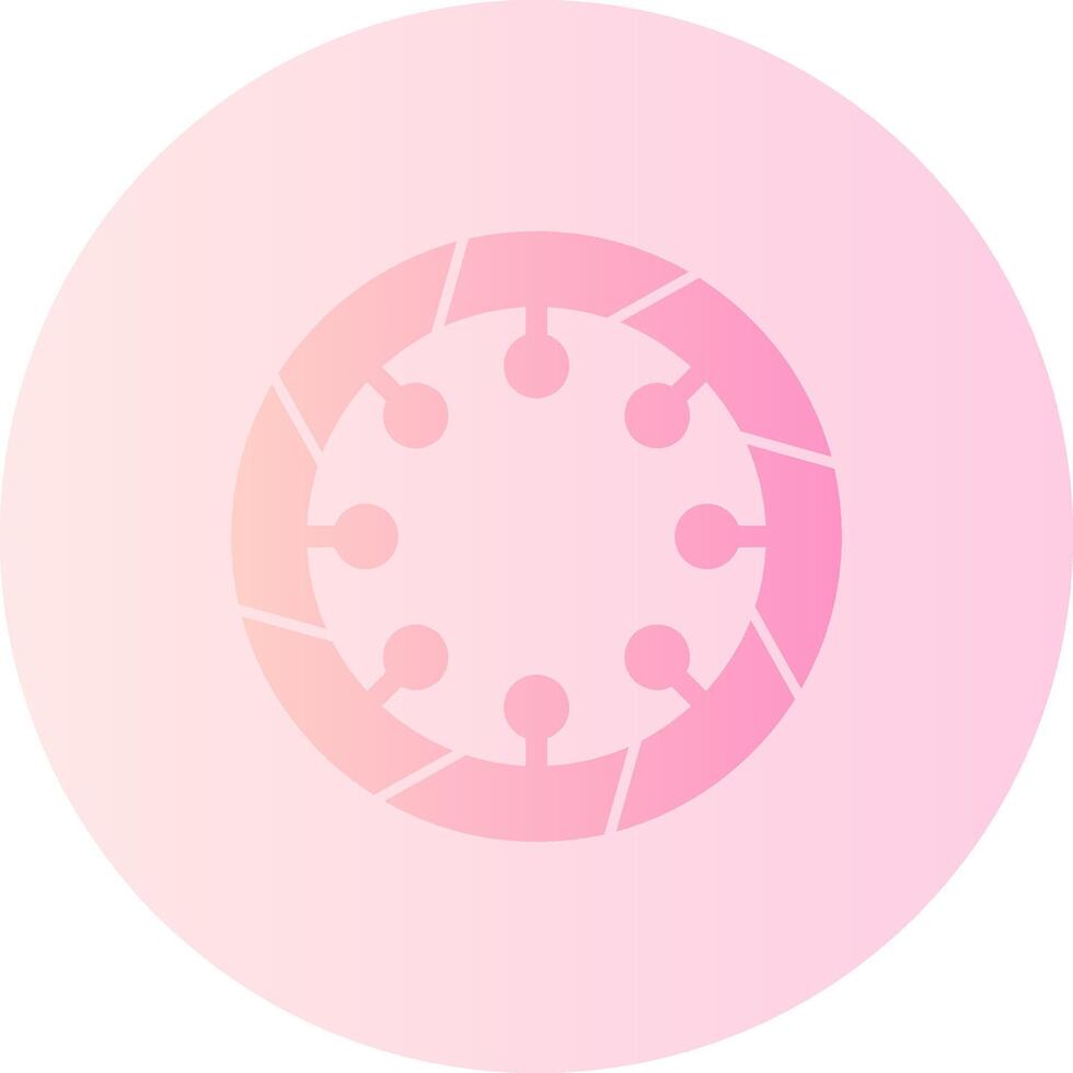 Bangle Gradient Circle Icon vector
