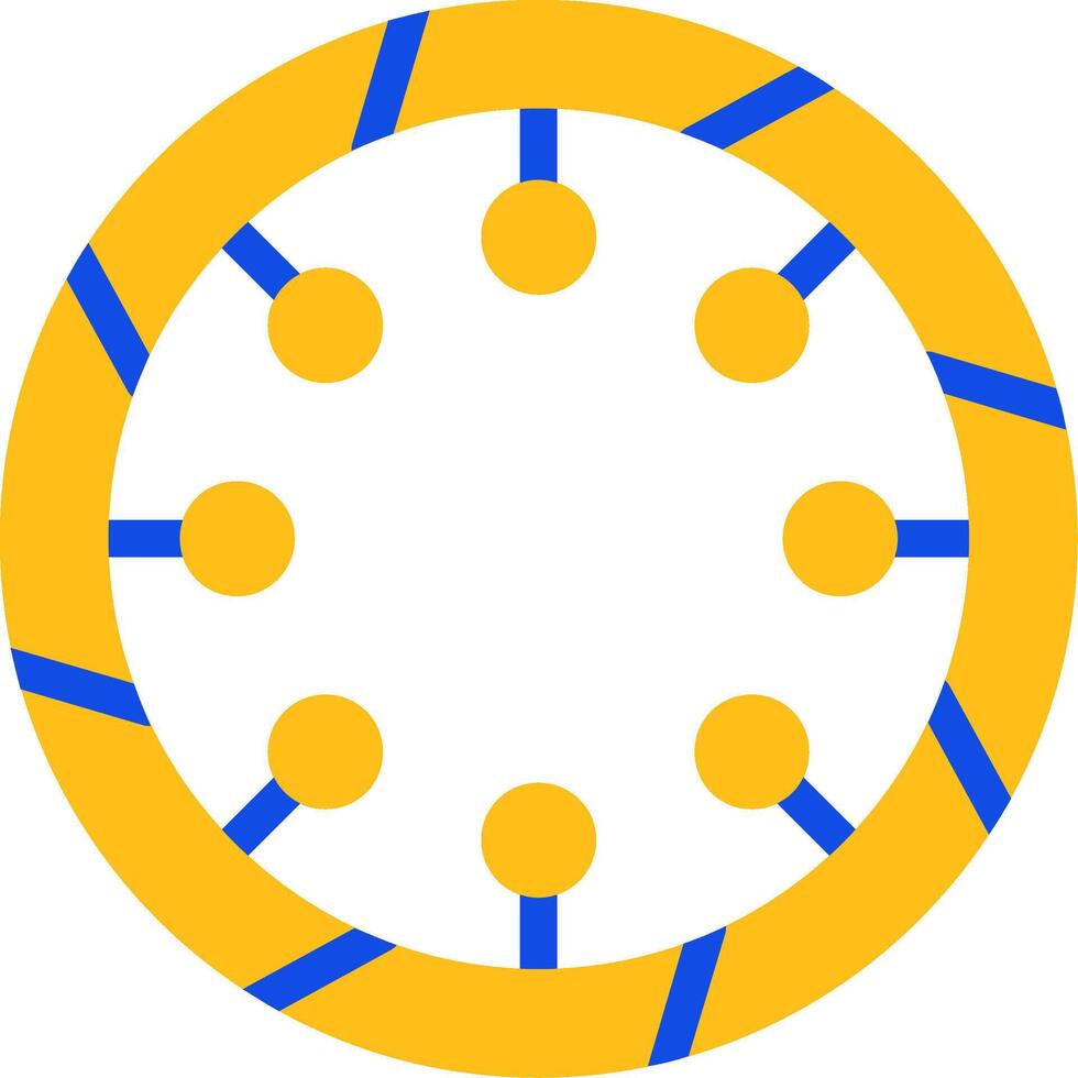 Bangle Flat Two Color Icon vector