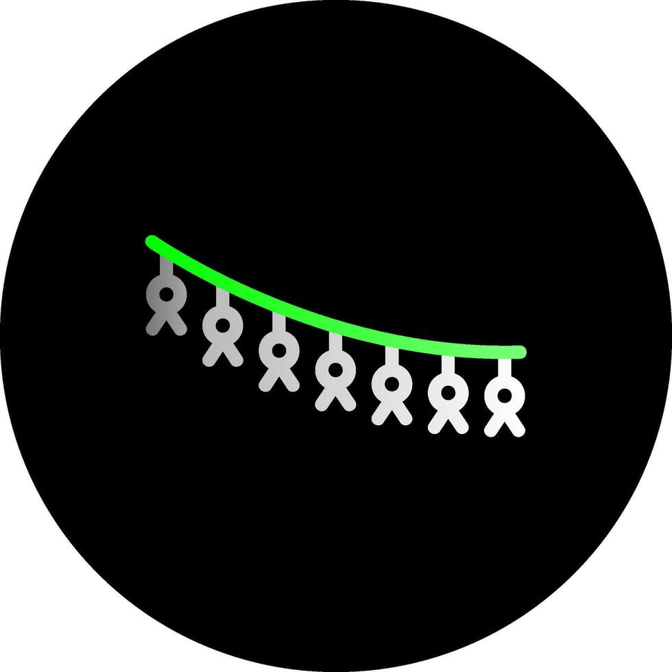 calcetín doble degradado circulo icono vector