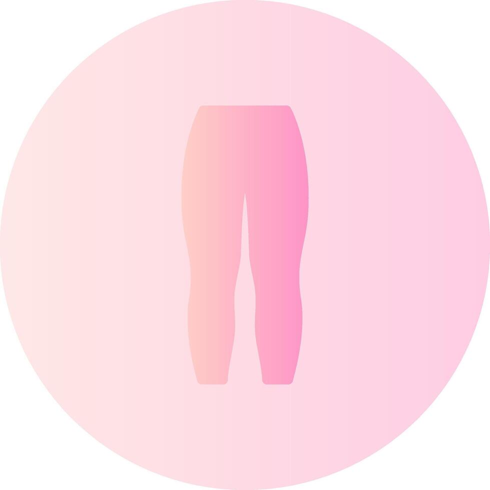 Leggings Gradient Circle Icon vector