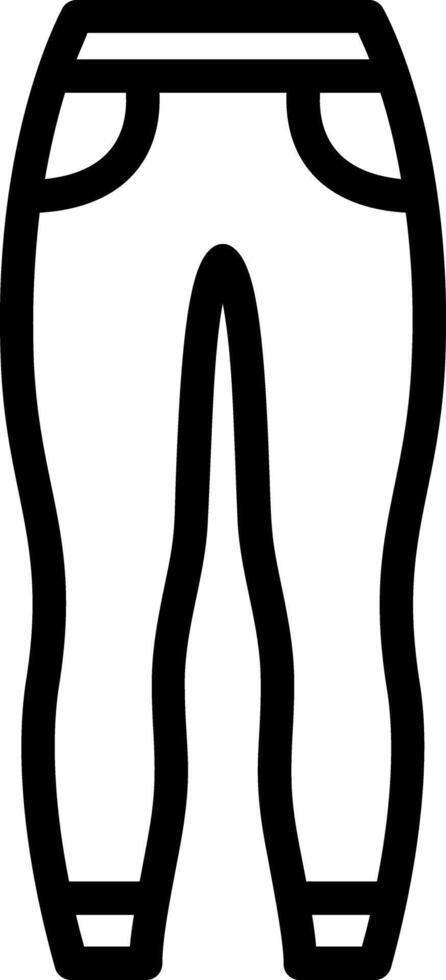 Jeggings Line Icon vector