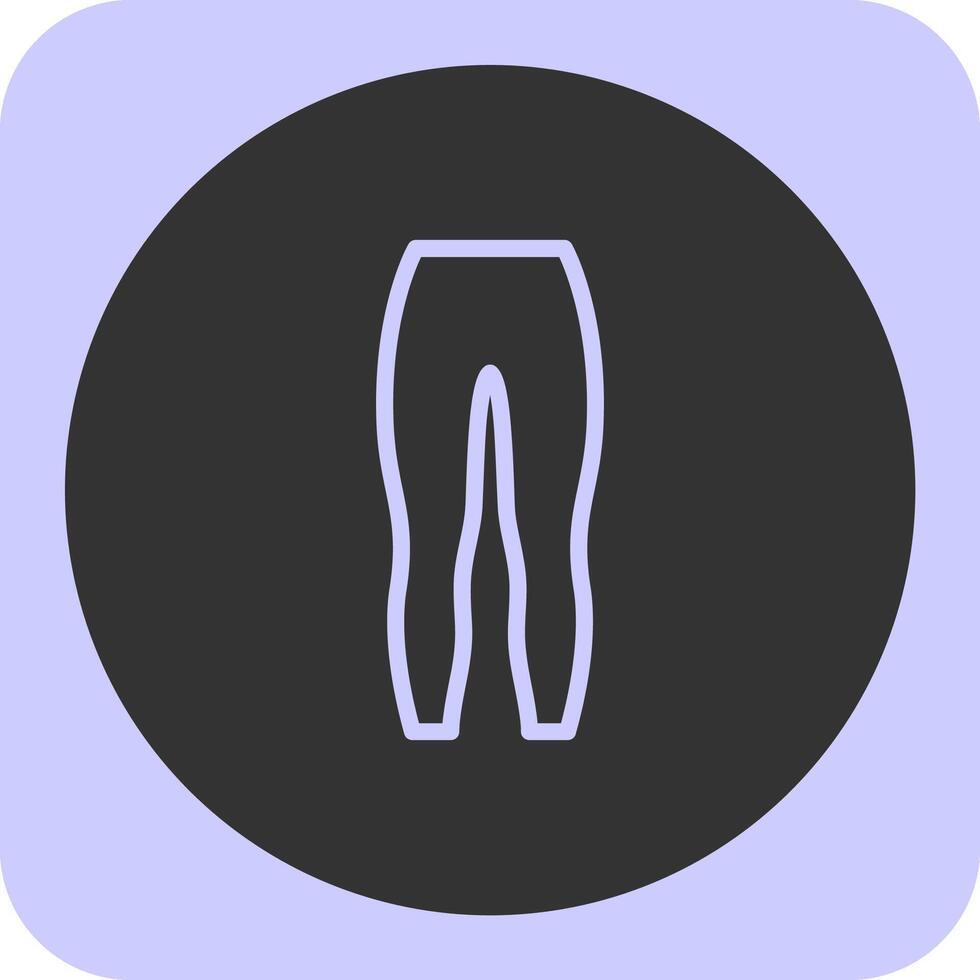 Leggings Linear Round Icon vector