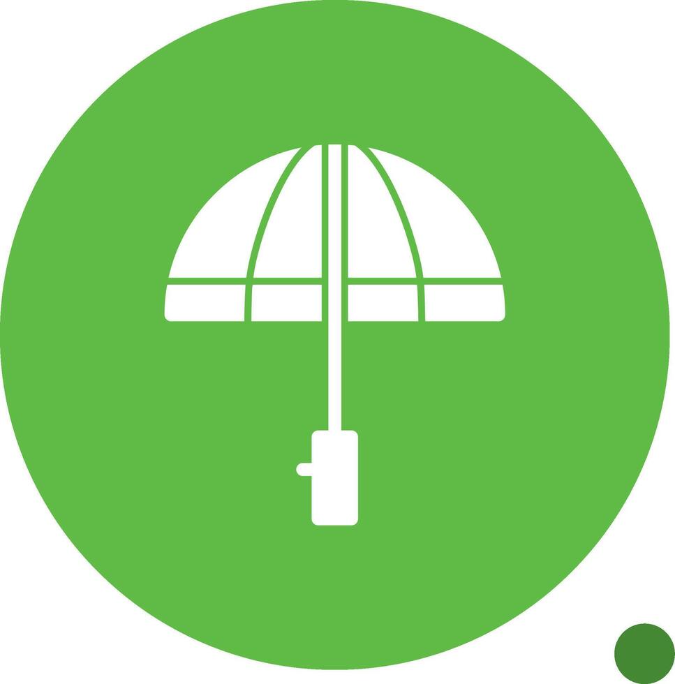 paraguas glifo sombra icono vector