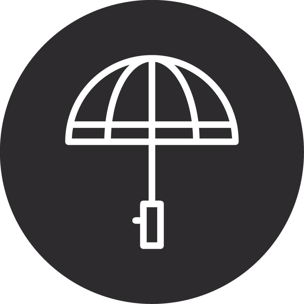 paraguas invertido icono vector