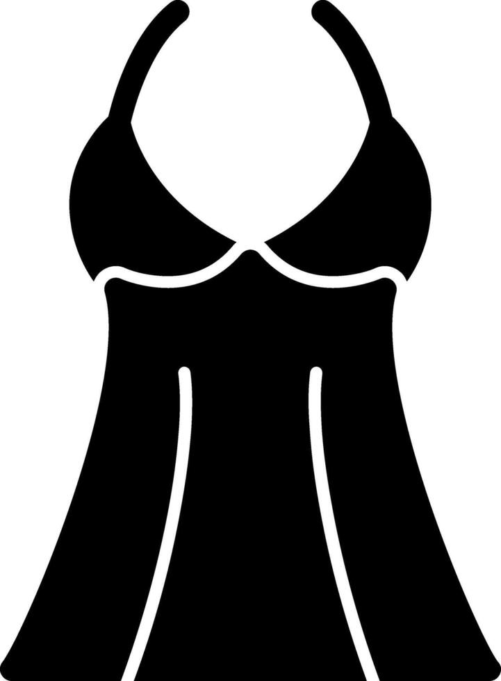 Lingerie Glyph Icon vector