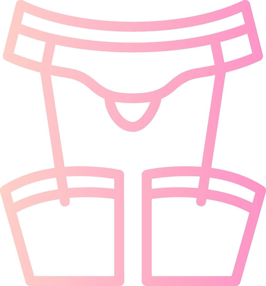Garter Linear Gradient Icon vector